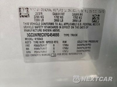 Zdjęcie 12 z 12 samochodu: 2015 CHEVROLET SILVERADO K1500 LT VIN:3GCUKRECXFG454666 - miniatura