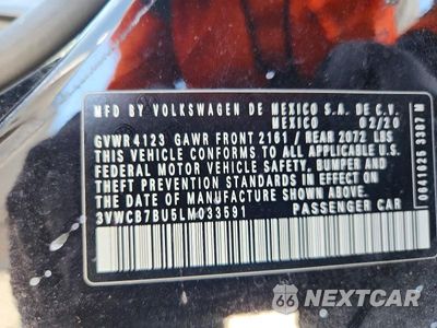 Zdjęcie 12 z 12 samochodu: 2020 VOLKSWAGEN JETTA S VIN:3VWCB7BU5LM033591 - miniatura