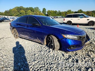 Czwarte zdjęcie samochodu z boku: 2022 HONDA ACCORD SPORT SE VIN:1HGCV1F45NA024943 - miniatura