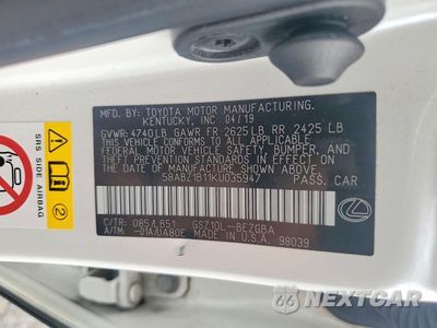 Zdjęcie 12 z 12 samochodu: 2019 LEXUS ES 350 VIN:58ABZ1B11KU035947 - miniatura