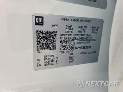 Zdjęcie 13 z 13 samochodu: 2022 CHEVROLET SILVERADO K1500 CUSTOM VIN:1GCPDBEK2NZ582291 - miniatura