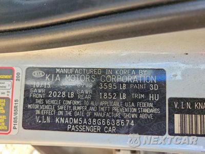 Zdjęcie 12 z 12 samochodu: 2016 KIA RIO VIN:KNADM5A38G6638674 - miniatura