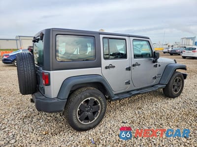 Trzecie zdjęcie samochodu z tyłu: 2014 JEEP WRANGLER UNLIMITED SPORT VIN:1C4BJWDG4EL306074 - miniatura