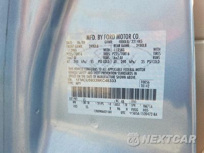 Zdjęcie 12 z 12 samochodu: 2009 FORD ESCAPE HYBRID VIN:1FMCU59339KC48333 - miniatura