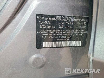 Zdjęcie 12 z 12 samochodu: 2019 HYUNDAI ELANTRA SE VIN:5NPD74LF5KH436563 - miniatura