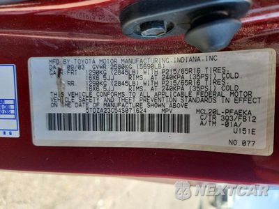 Zdjęcie 13 z 13 samochodu: 2004 TOYOTA SIENNA LE 7 PASSENGER VIN:5TDZA23C54S071624 - miniatura