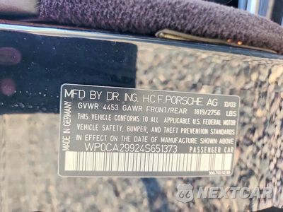 Zdjęcie 12 z 12 samochodu: 2004 PORSCHE 911 CARRERA/CARRERA 4/CARRERA 4S VIN:WP0CA29924S651373 - miniatura