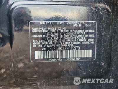 Zdjęcie 13 z 13 samochodu: 2015 SUBARU FORESTER 2.5I LIMITED VIN:JF2SJAHC4FH535970 - miniatura