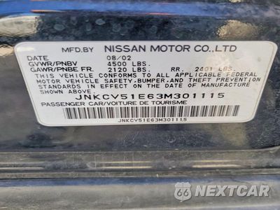 Zdjęcie 12 z 12 samochodu: 2003 INFINITI G35 BASE VIN:JNKCV51E63M301115 - miniatura