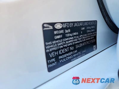 Zdjęcie 12 z 12 samochodu: 2019 JAGUAR XF PRESTIGE VIN:SAJBK4FX7KCY78204 - miniatura