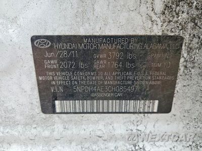 Zdjęcie 12 z 12 samochodu: 2012 HYUNDAI ELANTRA GLS VIN:5NPDH4AE3CH085497 - miniatura