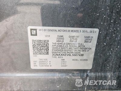 Zdjęcie 12 z 12 samochodu: 2020 CHEVROLET EQUINOX LT VIN:3GNAXKEV6LS607430 - miniatura
