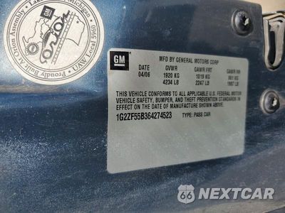 Zdjęcie 13 z 13 samochodu: 2006 PONTIAC G6 SE VIN:1G2ZF55B364274523 - miniatura