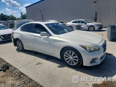 Czwarte zdjęcie samochodu z boku: 2015 INFINITI Q50 PREMIUM VIN:JN1BV7APXFM356670 - miniatura