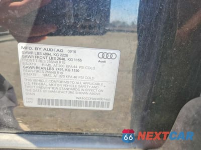 Zdjęcie 13 z 13 samochodu: 2017 AUDI Q3 PRESTIGE VIN:WA1GCCFS0HR007483 - miniatura