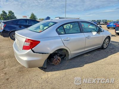 Trzecie zdjęcie samochodu z tyłu: 2012 HONDA CIVIC EX VIN:19XFB2F80CE045092 - miniatura