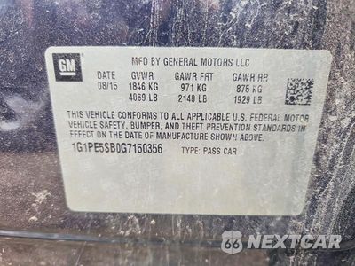Zdjęcie 13 z 13 samochodu: 2016 CHEVROLET CRUZE LIMITED LT VIN:1G1PE5SB0G7150356 - miniatura