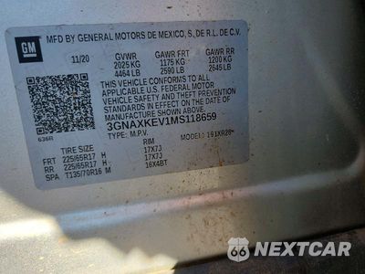 Zdjęcie 13 z 13 samochodu: 2021 CHEVROLET EQUINOX LT VIN:3GNAXKEV1MS118659 - miniatura