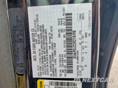 Zdjęcie 13 z 13 samochodu: 2018 FORD FUSION SE HYBRID VIN:3FA6P0LU2JR218498 - miniatura