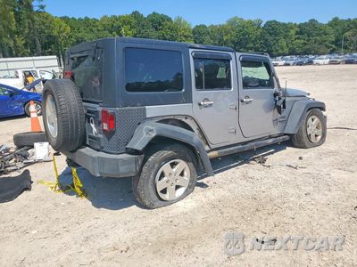 Trzecie zdjęcie samochodu z tyłu: 2014 JEEP WRANGLER UNLIMITED SPORT VIN:1C4BJWDG5EL316130 - miniatura