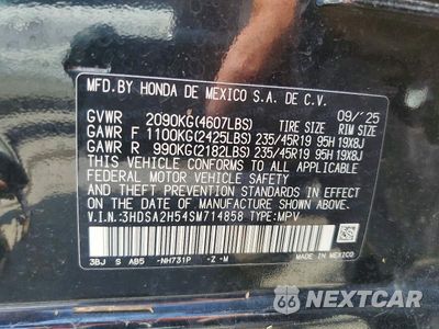 Zdjęcie 14 z 14 samochodu: 2025 ACURA ADX A-SPEC VIN:3HDSA2H54SM714858 - miniatura