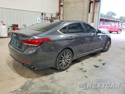 Trzecie zdjęcie samochodu z tyłu: 2017 GENESIS G80 ULTIMATE VIN:KMHGN4JFXHU211085 - miniatura