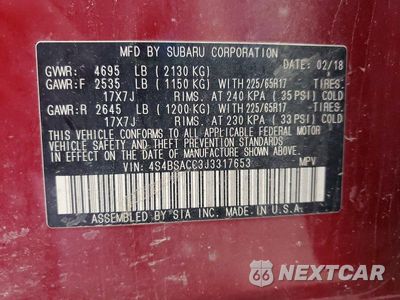 Zdjęcie 12 z 12 samochodu: 2018 SUBARU OUTBACK 2.5I PREMIUM VIN:4S4BSACC3J3317653 - miniatura