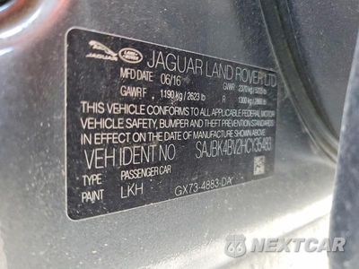 Zdjęcie 13 z 13 samochodu: 2017 JAGUAR XF PRESTIGE VIN:SAJBK4BV2HCY35483 - miniatura