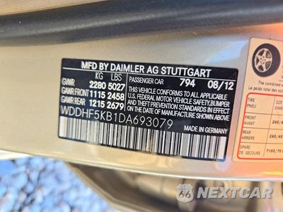 Zdjęcie 12 z 12 samochodu: 2013 MERCEDES-BENZ E 350 VIN:WDDHF5KB1DA693079 - miniatura