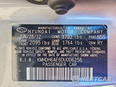 Zdjęcie 12 z 12 samochodu: 2013 HYUNDAI ELANTRA COUPE SE VIN:KMHDH6AE6DU006256 - miniatura