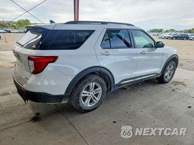 Trzecie zdjęcie samochodu z tyłu: 2021 FORD EXPLORER XLT VIN:1FMSK8DH6MGA62139 - miniatura