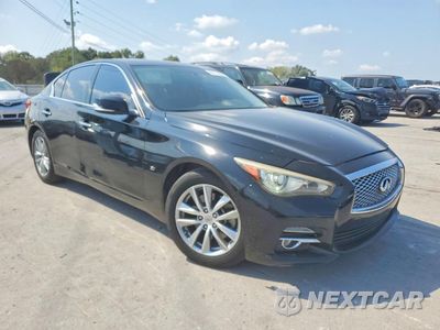 Czwarte zdjęcie samochodu z boku: 2015 INFINITI Q50 PREMIUM VIN:JN1BV7AP7FM346145 - miniatura