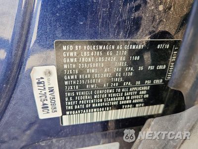 Zdjęcie 13 z 13 samochodu: 2011 VOLKSWAGEN TIGUAN S VIN:WVGAV7AX8BW506181 - miniatura