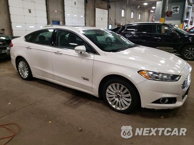 Czwarte zdjęcie samochodu z boku: 2014 FORD FUSION TITANIUM PHEV VIN:3FA6P0SU9ER298745 - miniatura