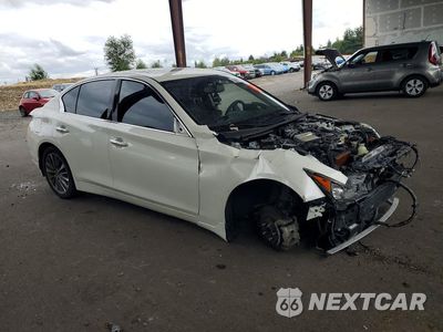 Czwarte zdjęcie samochodu z boku: 2019 INFINITI Q50 3.0T LUXE VIN:JN1EV7AP5KM542804 - miniatura