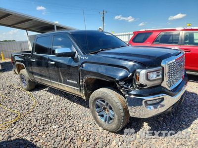 Czwarte zdjęcie samochodu z boku: 2018 GMC SIERRA K1500 SLT VIN:3GTU2NER3JG368654 - miniatura