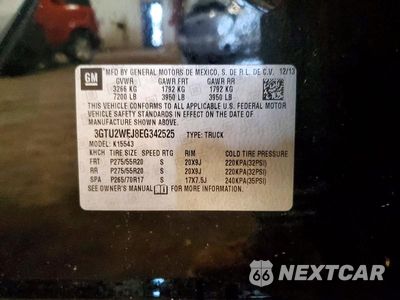 Zdjęcie 12 z 12 samochodu: 2014 GMC SIERRA K1500 DENALI VIN:3GTU2WEJ8EG342525 - miniatura