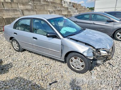Czwarte zdjęcie samochodu z boku: 2001 HONDA CIVIC LX VIN:2HGES16511H504418 - miniatura
