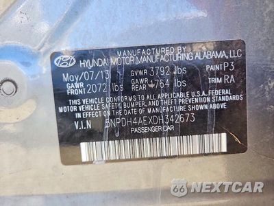 Zdjęcie 12 z 12 samochodu: 2013 HYUNDAI ELANTRA GLS VIN:5NPDH4AEXDH342673 - miniatura