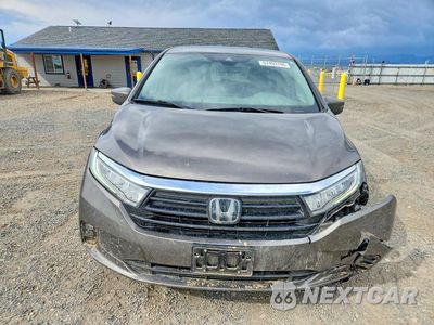 Piąte zdjęcie samochodu w środku: 2021 HONDA ODYSSEY EXL VIN:5FNRL6H75MB030931 - miniatura