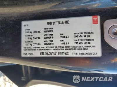 Zdjęcie 12 z 12 samochodu: 2018 TESLA MODEL 3 VIN:5YJ3E1EB1JF071662 - miniatura