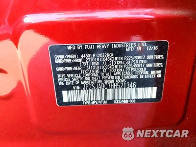 Zdjęcie 14 z 14 samochodu: 2017 SUBARU FORESTER 2.5I VIN:JF2SJABC7HH521346 - miniatura