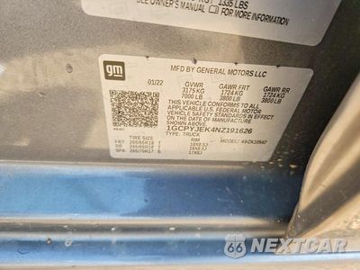 Zdjęcie 12 z 12 samochodu: 2022 CHEVROLET SILVERADO LTD K1500 LT-L VIN:1GCPYJEK4NZ191626 - miniatura