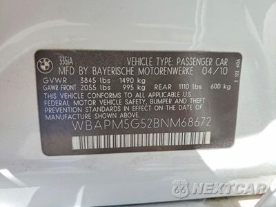 Zdjęcie 12 z 12 samochodu: 2011 BMW 335 I VIN:WBAPM5G52BNM68672 - miniatura