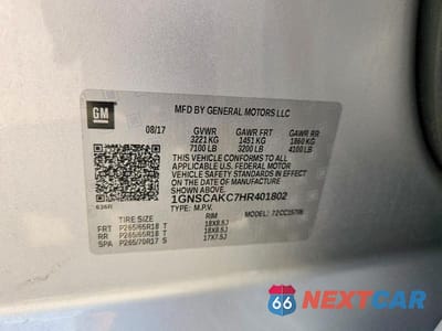 Zdjęcie 14 z 14 samochodu: 2017 CHEVROLET TAHOE C1500 LS VIN:1GNSCAKC7HR401802 - miniatura