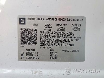 Zdjęcie 14 z 14 samochodu: 2020 GMC TERRAIN SLE VIN:3GKALMEV2LL173280 - miniatura