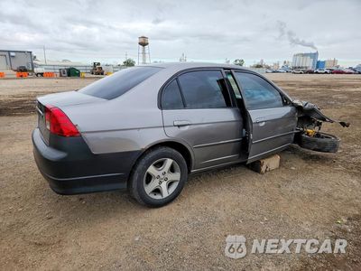 Trzecie zdjęcie samochodu z tyłu: 2004 HONDA CIVIC EX VIN:1HGES26744L022394 - miniatura