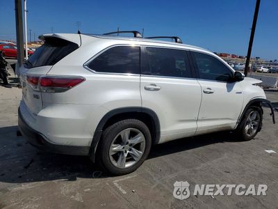Trzecie zdjęcie samochodu z tyłu: 2014 TOYOTA HIGHLANDER HYBRID LIMITED VIN:5TDDCRFH2ES005621 - miniatura