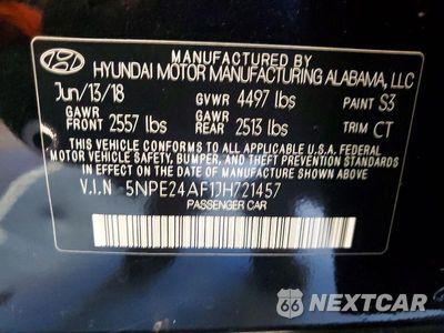 Zdjęcie 12 z 12 samochodu: 2018 HYUNDAI SONATA SE VIN:5NPE24AF1JH721457 - miniatura