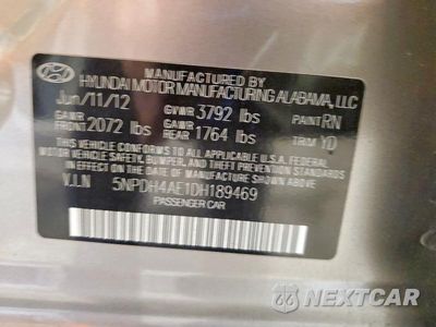Zdjęcie 12 z 12 samochodu: 2013 HYUNDAI ELANTRA GLS VIN:5NPDH4AE1DH189469 - miniatura